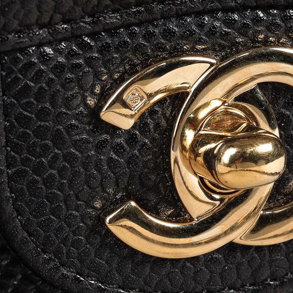 Chanel Small Black Caviar Classic Double Flap Bag - Picture 10 of 16